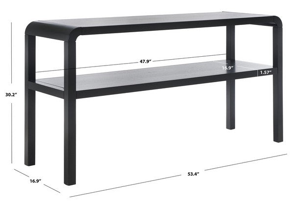 OMARA 2 TIER CONSOLE TABLE