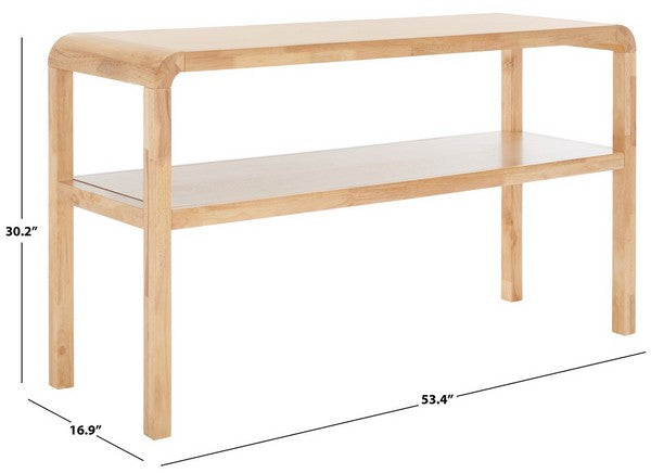 OMARA 2 TIER CONSOLE TABLE