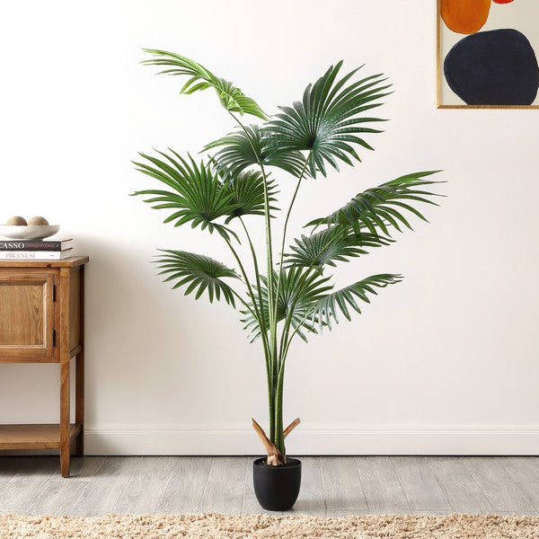 FAUX PALM 71"POTTED TREE