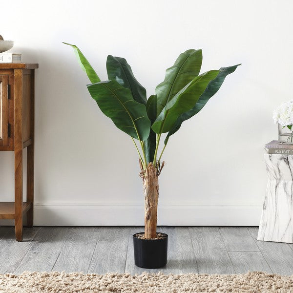 FAUX BANANA LEAF 40 "POTTED BAUM