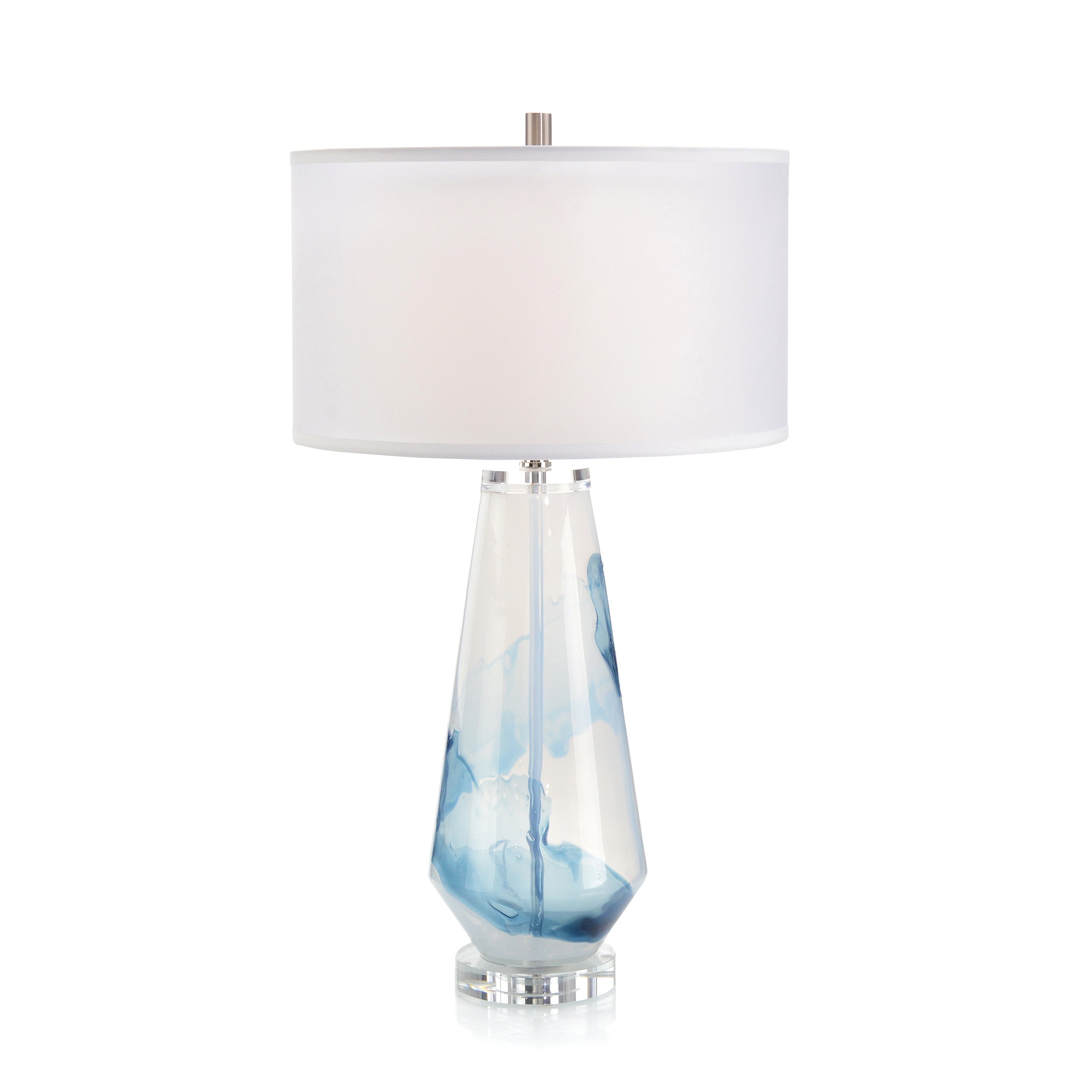 Blaue Wolke Glas Tisch lampe