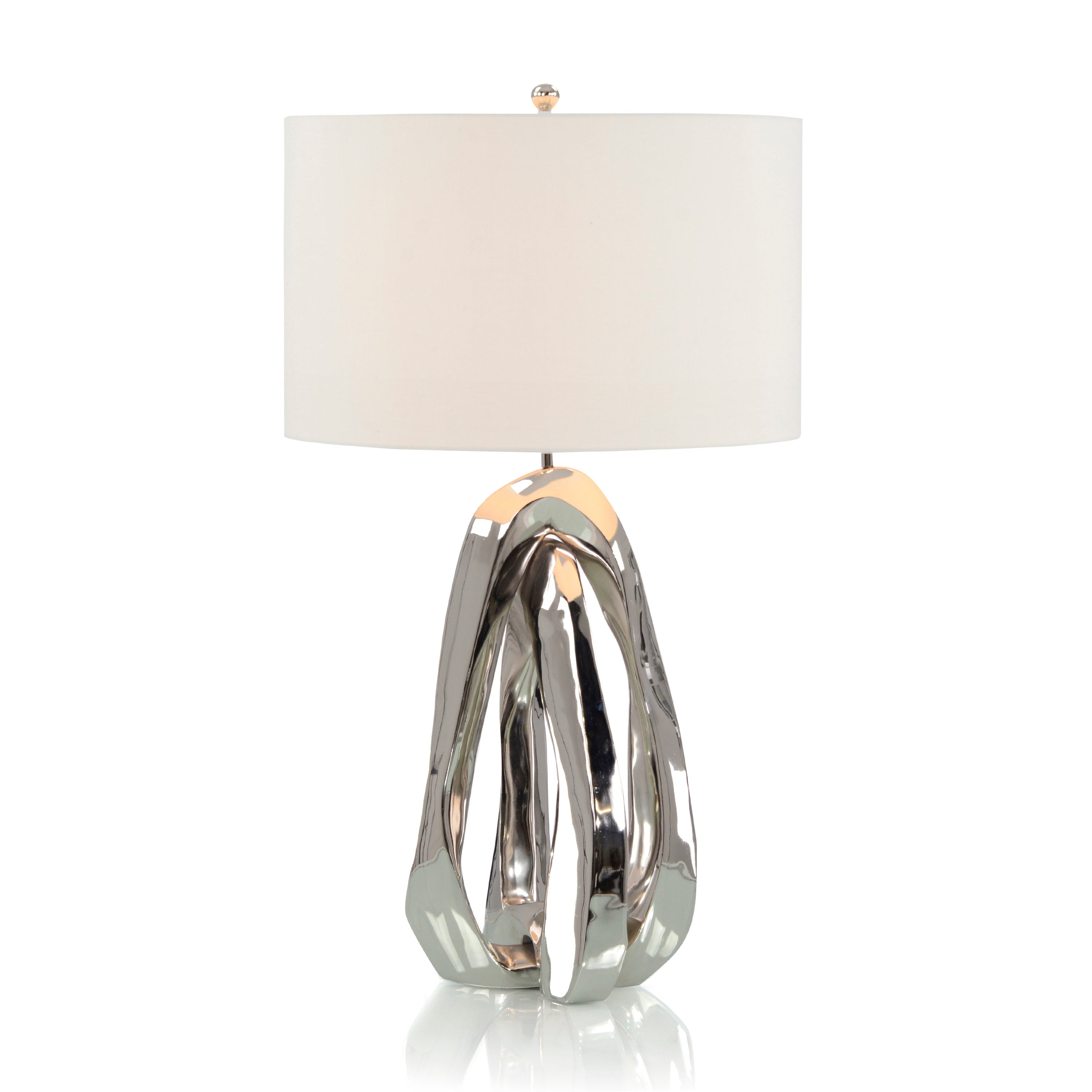 Amorphische Nickel Tisch lampe