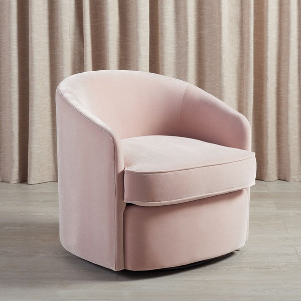 LESLEY SWIVEL BARREL CHAIR