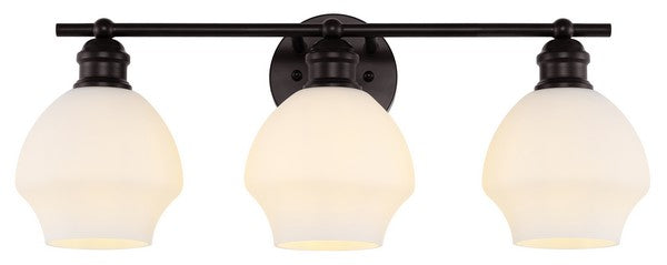 MYLSA, 3 LIGHT, 22.5 INCH, IRON/GLASS WALL SCONCE