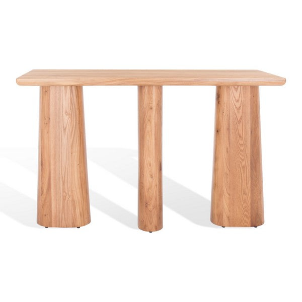 RYLLAE ELM WOOD CONSOLE TABLE