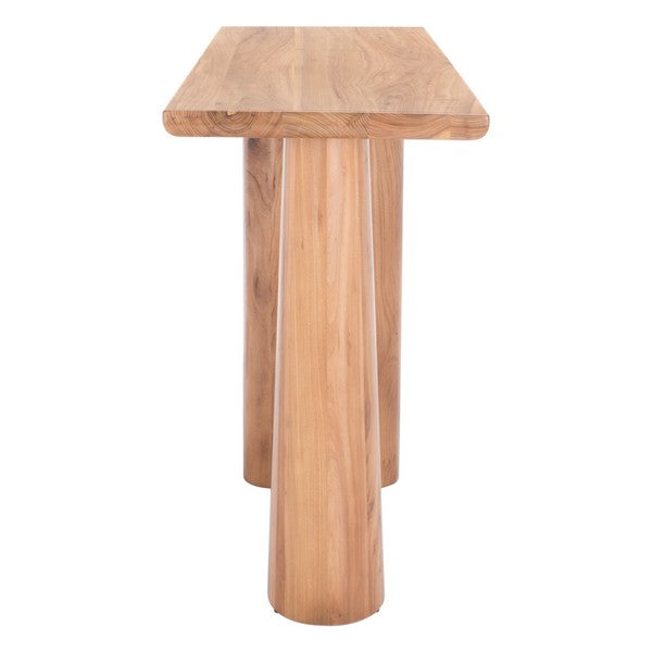 RYLLAE ELM WOOD CONSOLE TABLE