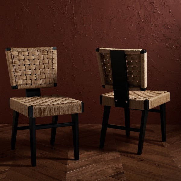 SUSANNE WOVEN DINING CHAIR (SET OF 2)