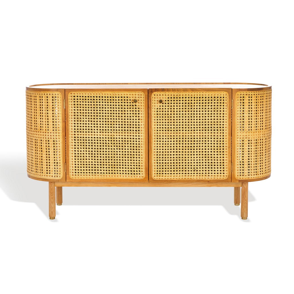 SIDEBOARD AUS DOLLY CANE UND HOLZ