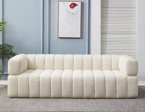 CALYNA CHANNEL TUFTED BOUCLE SOFA