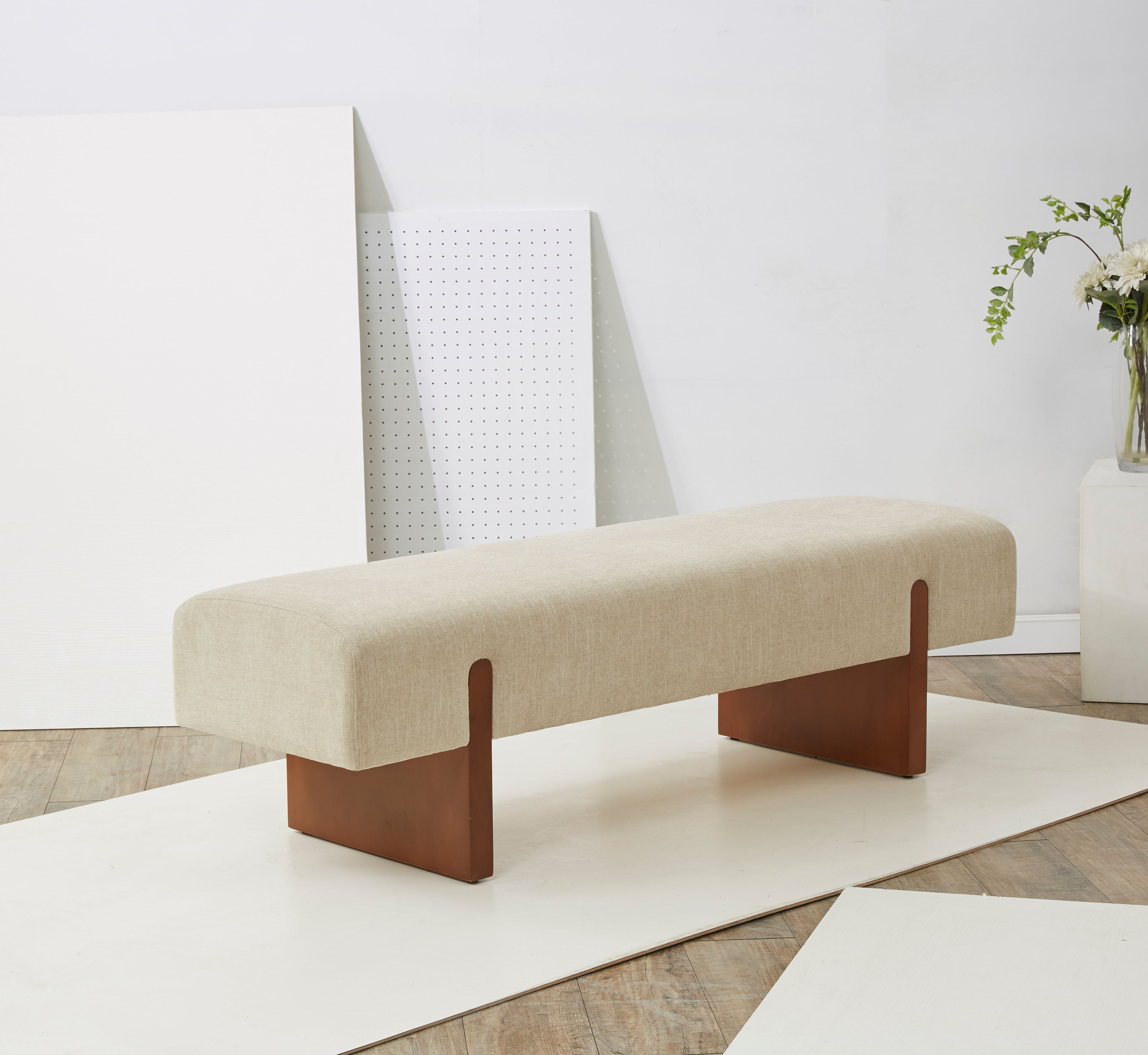 KANDISS LINEN BENCH