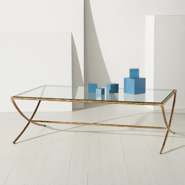 DEBBIE RECTANGLE METAL COFFEE TABLE