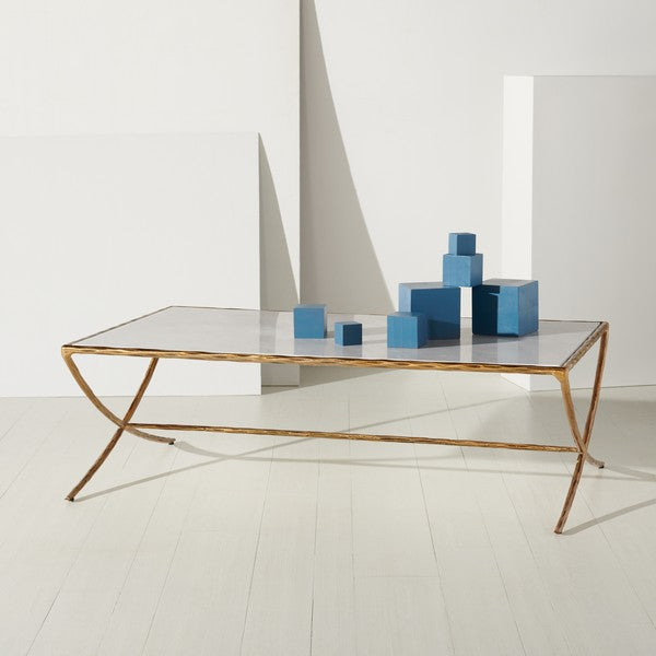 DEBBIE RECTANGLE METAL COFFEE TABLE