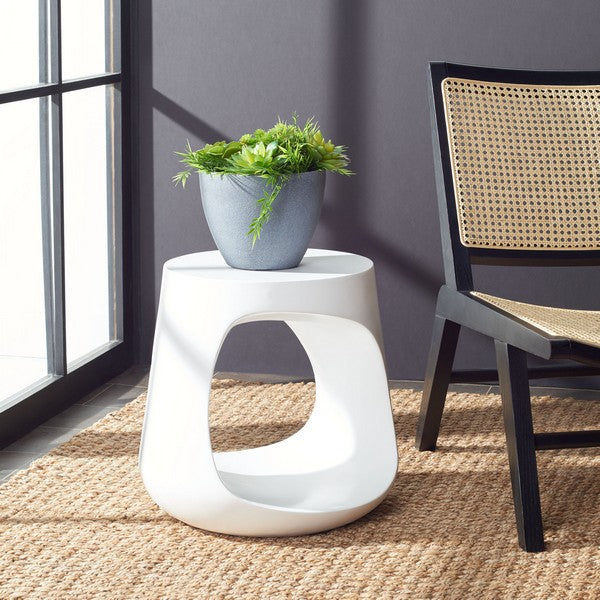 VIKKI CONCRETE ACCENT STOOL