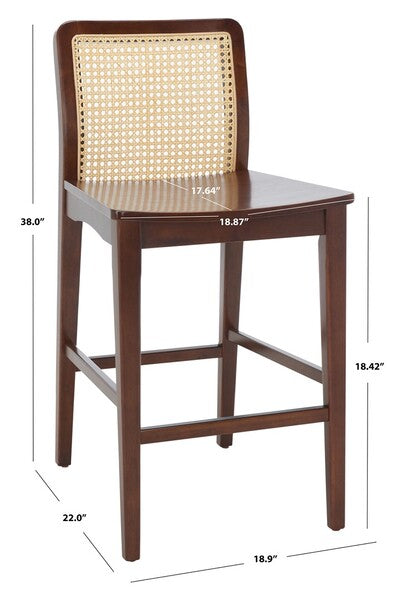 BENICIO RATTAN COUNTER STOOL - SET VON 2