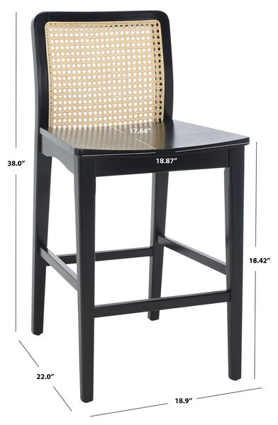 BENICIO RATTAN COUNTER STOOL - SET VON 2