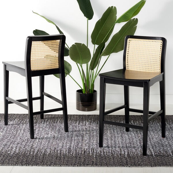 BENICIO RATTAN COUNTER STOOL - SET VON 2