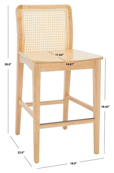 BENICIO RATTAN COUNTER STOOL - SET VON 2