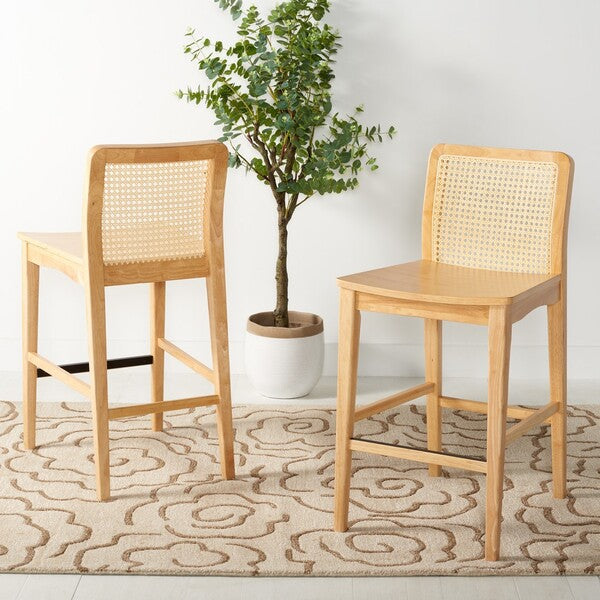 BENICIO RATTAN COUNTER STOOL - SET VON 2