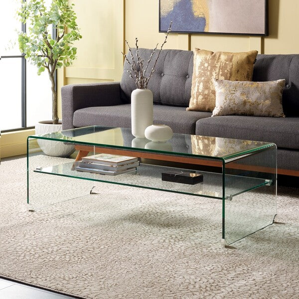 BRIONI TEMPERED GLASS COFFEE TABLE