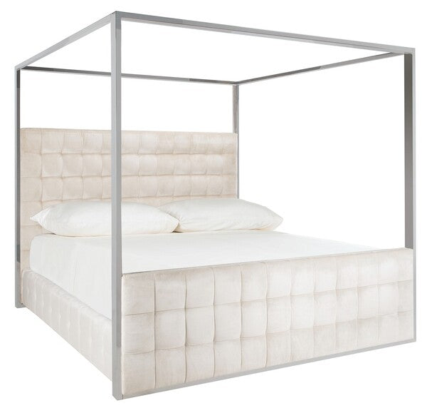 ALECXI VELVET CANOPY BED