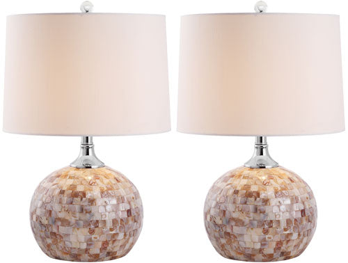 NIKKI 22.5 INCH H SHELL TABLE LAMP (SET OF 2)