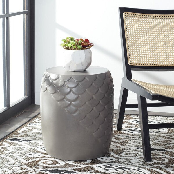 JULYVIA CONCRETE ACCENT STOOL