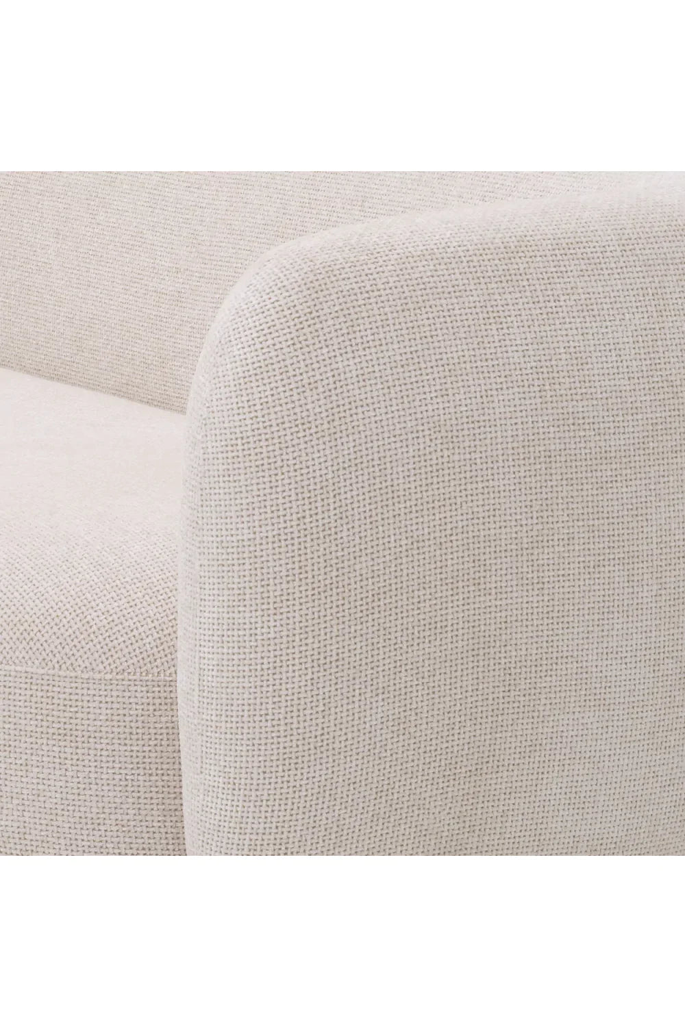 Weißes gebogenes Sofa | Eichholtz Roxy